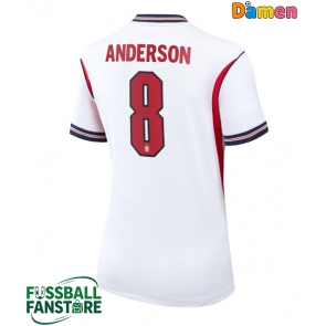 England Elliot Anderson #8 Replik Heimtrikot Damen WM 2026 Kurzarm